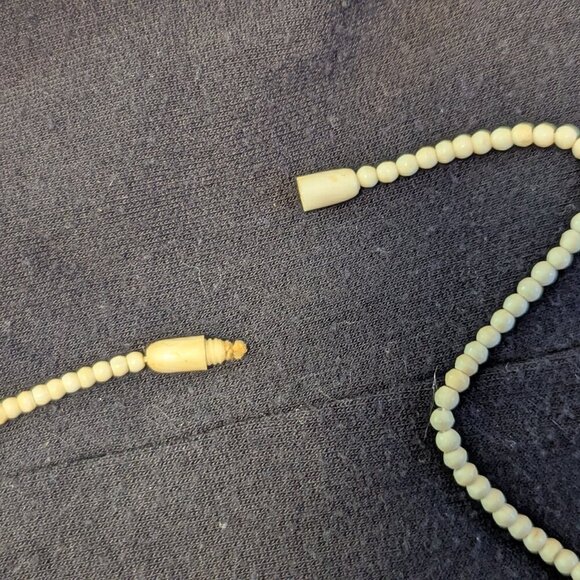 Native Coral Necklace Spikey Shell Silver Turquoise Pendent Beaded Vintage - Picture 5 of 7